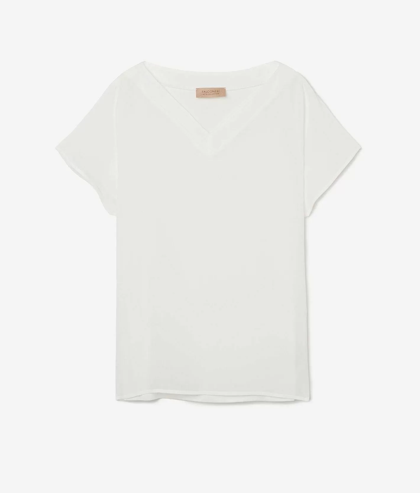 Falconeri T-Shirt Seta Scollo V Kimono Online